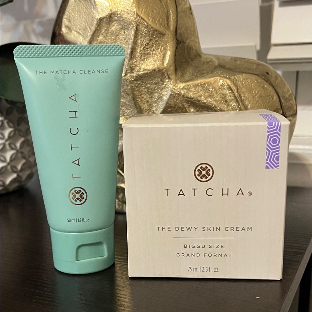 Tatcha Green Matcha Cleanse & The Dewy Skin Cream 75ml Set